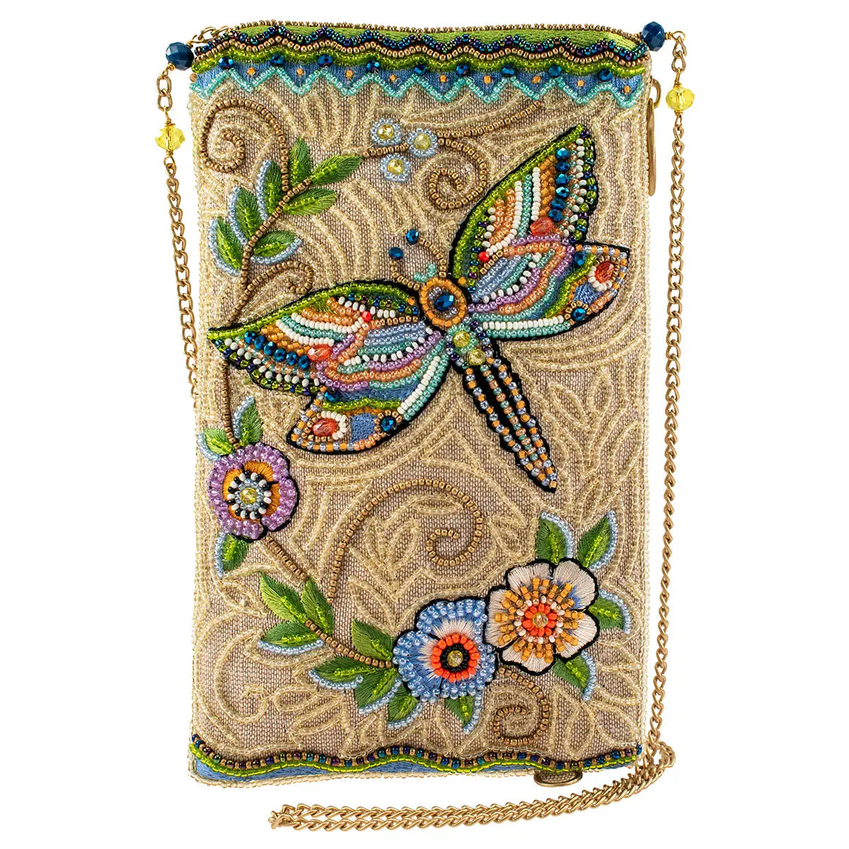 "Soaring Spirit" Mary Frances Crossbody Phone Bag