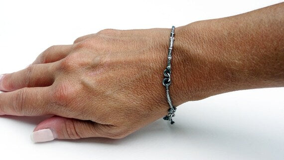 Heartfelt Twig sterling silver bracelet
