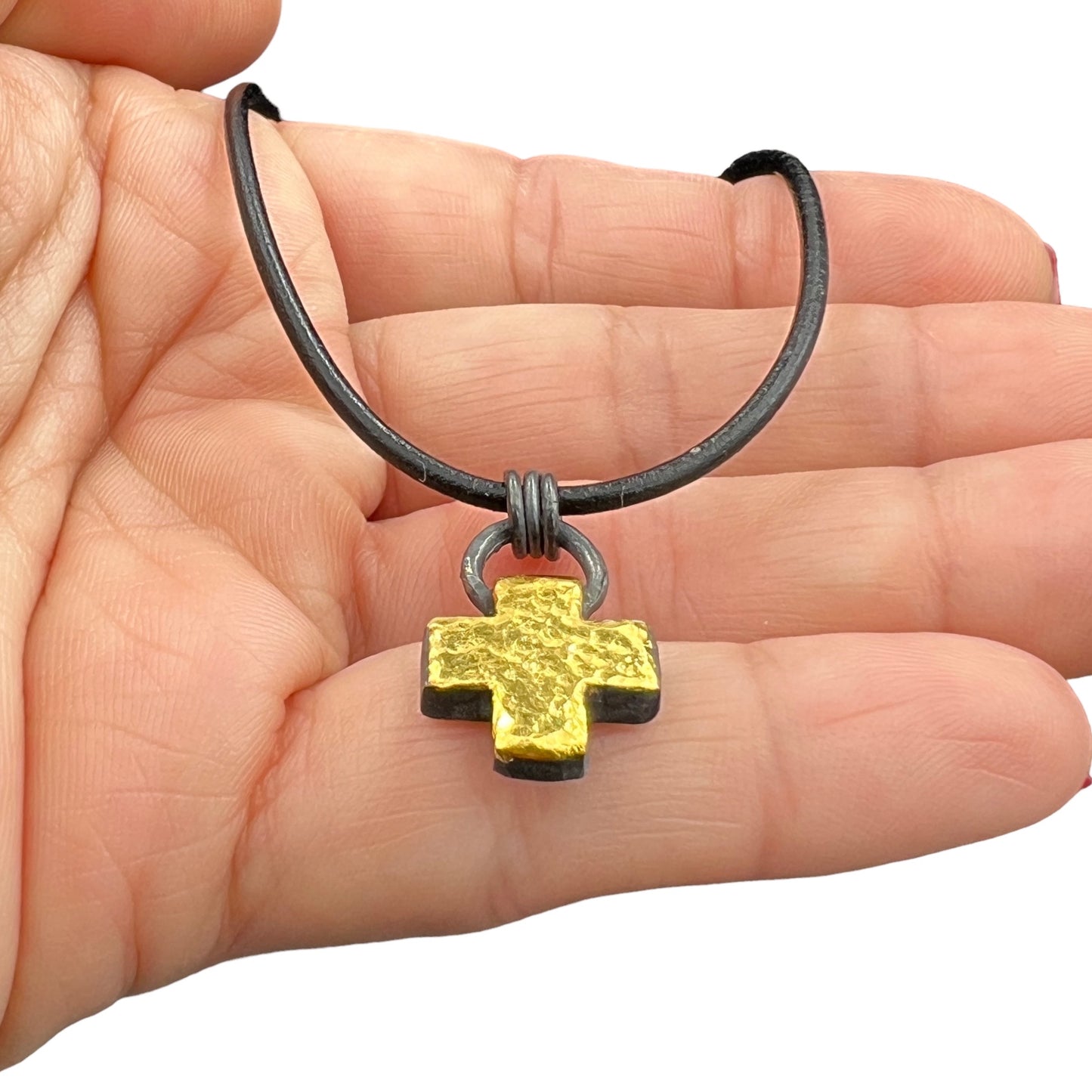 24K Gold Keum-Boo Cross