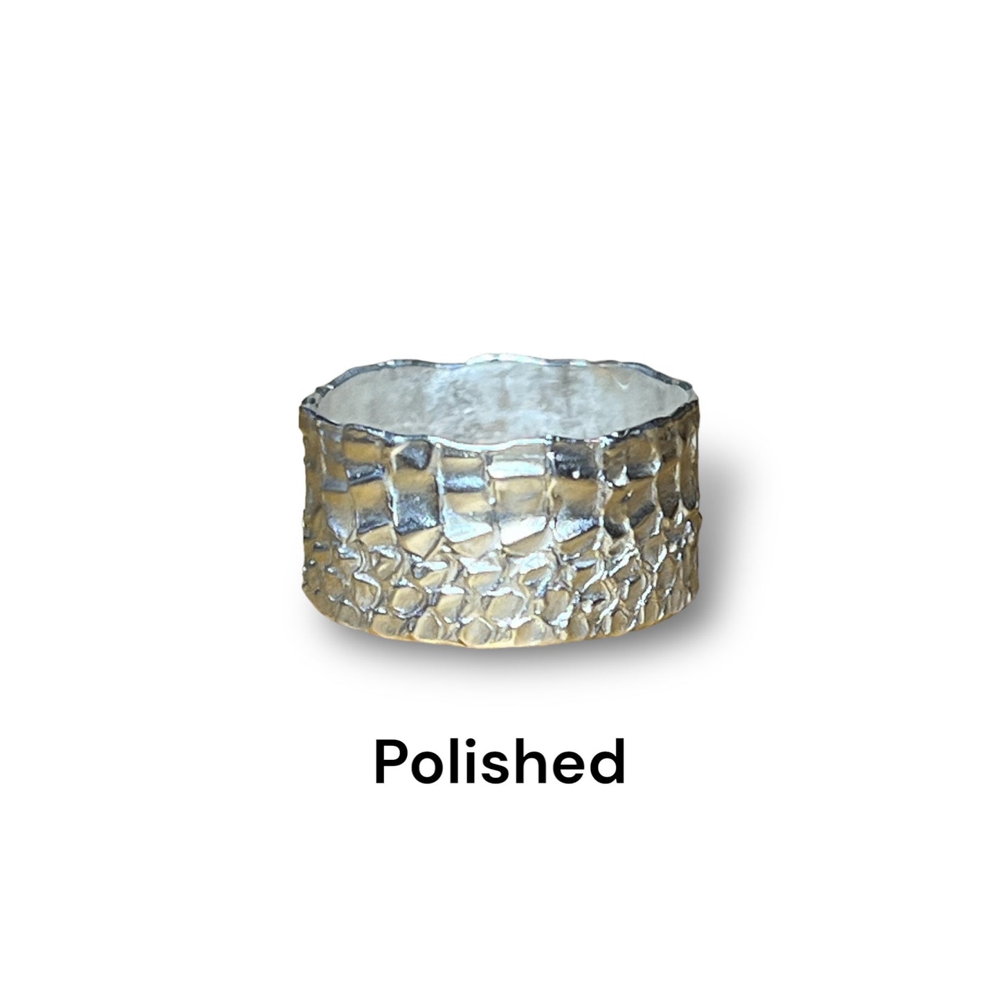 Snakeskin Wide Band Ring