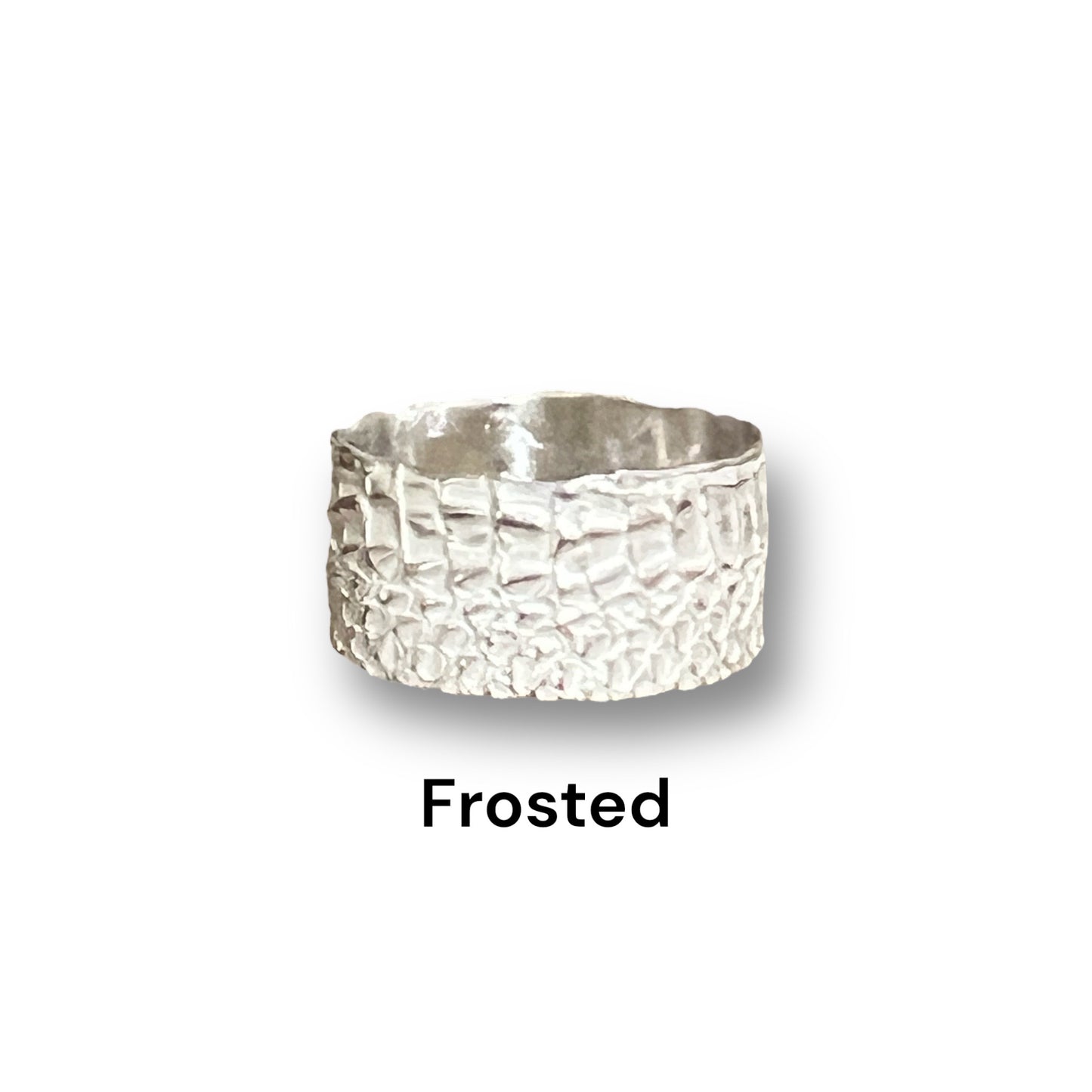 Snakeskin Wide Band Ring