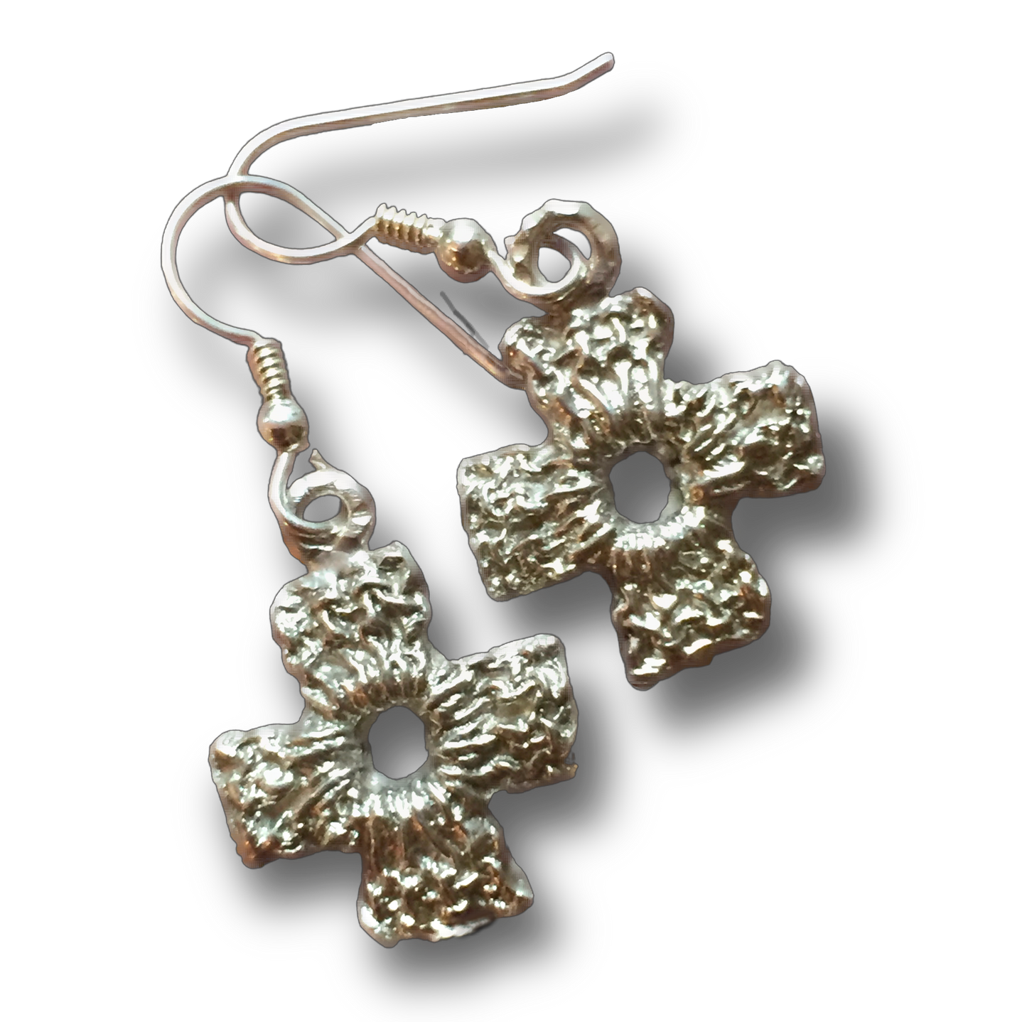 Sterling Silver Cross Earrings