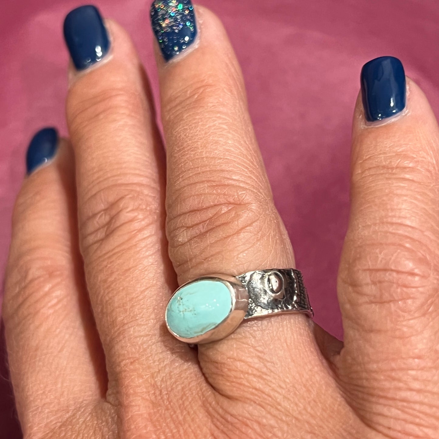 Turquoise Sea Urchin Ring