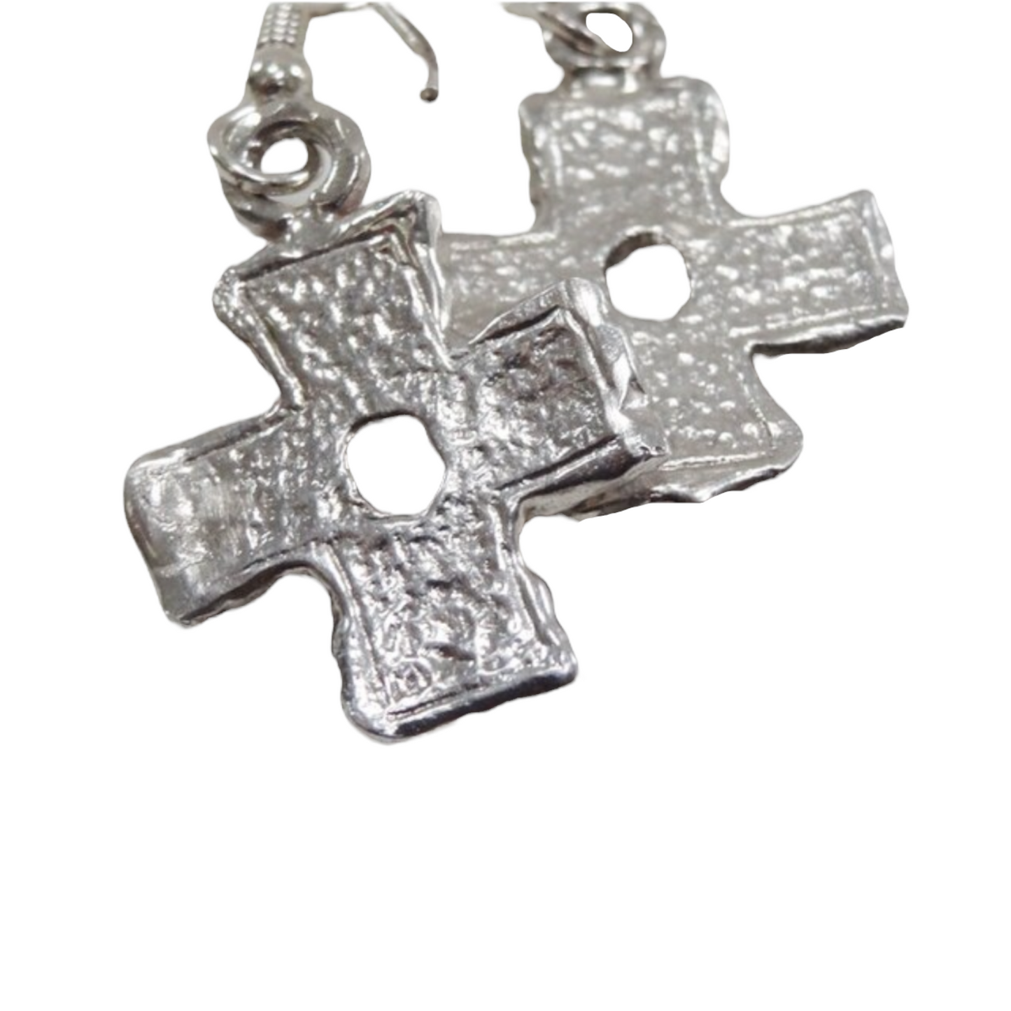 Sterling Silver Cross Earrings