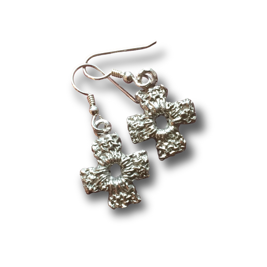 Sterling Silver Cross Earrings