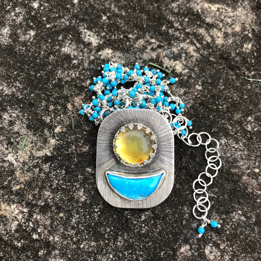 Sun, Moon and Stars Necklace