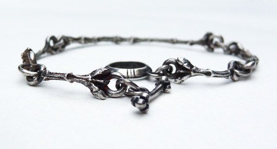 Heartfelt Twig sterling silver bracelet