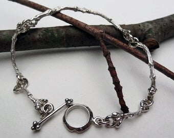 Heartfelt Twig sterling silver bracelet